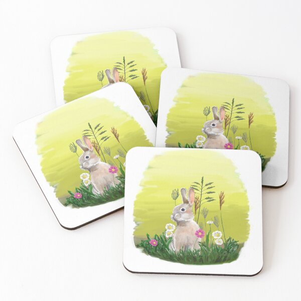 Item preview, Meadow Rabbit – Peaceful Nature Scene in Warm Light designed and sold by denip.