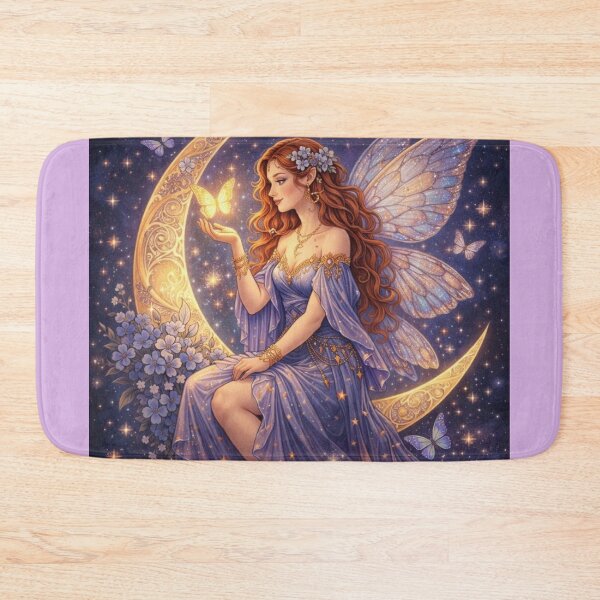 Item preview, Moonlit Butterfly Fairy – Celestial Fantasy Digital Illustration designed and sold by affiliatevera10.