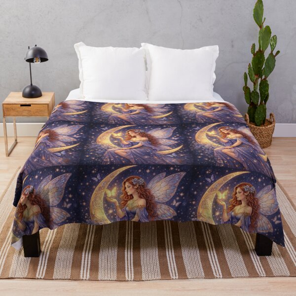 Item preview, Moonlit Butterfly Fairy – Celestial Fantasy Digital Illustration designed and sold by affiliatevera10.