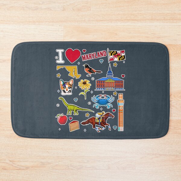 Item preview, Maryland Pride, Ultimate State Symbols Sticker Pack Art designed and sold by mashmosh.