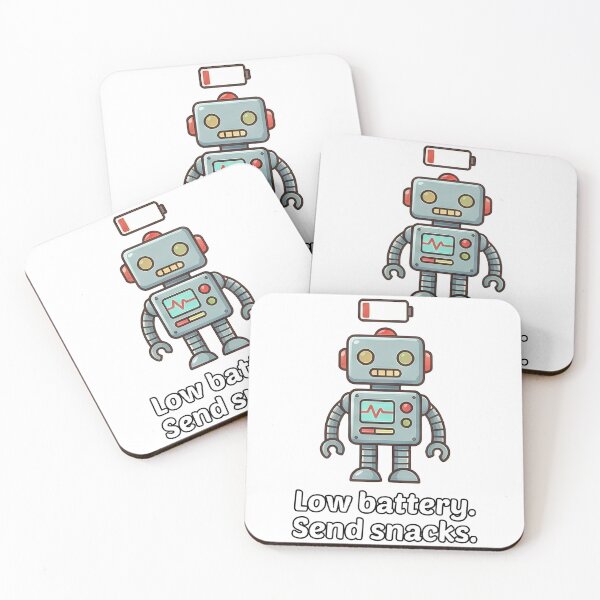 Item preview, Low Battery Robot Send Snacks Funny designed and sold by k3rstman1.