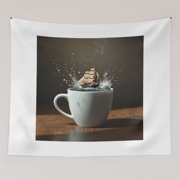 Item preview, Surreal Coffee Cup with Miniature Sea designed and sold by Wonderful Designs.