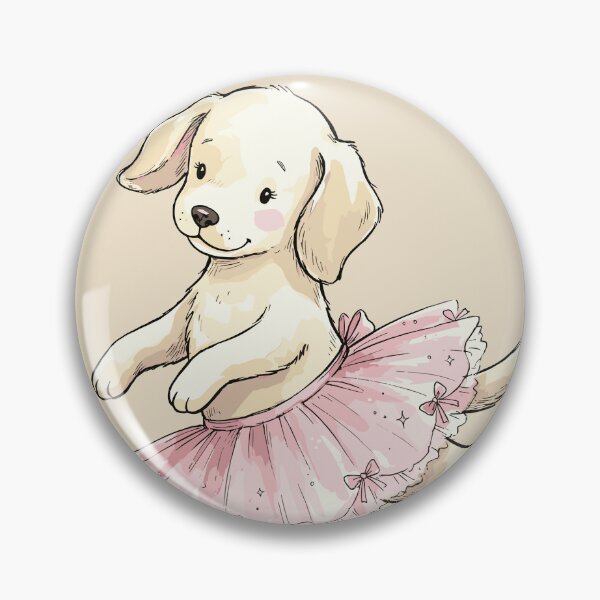 Item preview, Balletcore Aesthetic: Pirouetting Puppy designed and sold by bapupa.