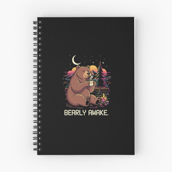 Item preview, Bearly Awake Funny Coffee Bear Illustration designed and sold by MJO80.
