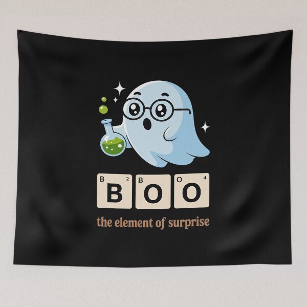 Item preview, Boo The Element Of Surprise Cute Ghost Science Humor  designed and sold by RoyTill0Art.