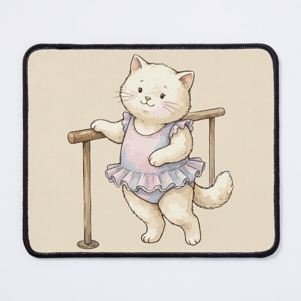 Item preview, Balletcore Aesthetic: Cozy Cat at the Barre designed and sold by bapupa.