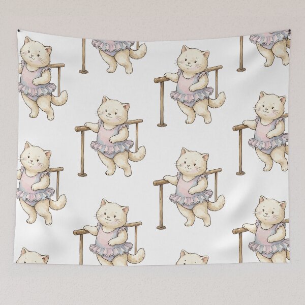 Item preview, Balletcore Aesthetic: Cozy Cat at the Barre designed and sold by bapupa.