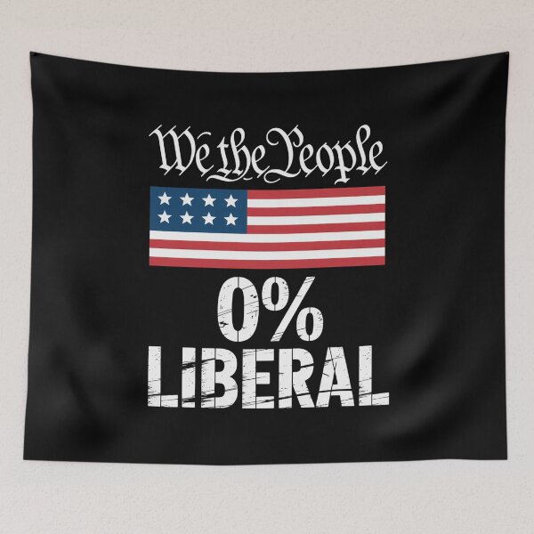 Item preview, Zero Percent Liberal Us Flag designed and sold by MeowtivationP.