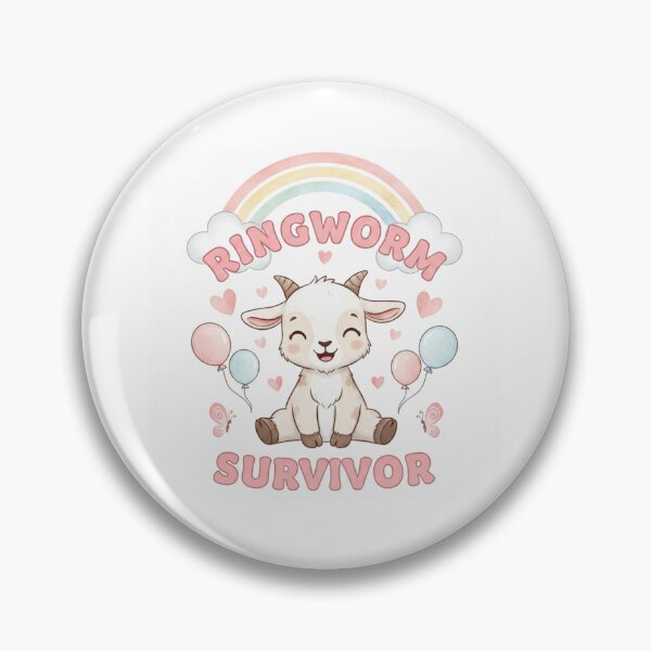 Item preview, Goat ringworm survivor funny gag adult humor novelty  designed and sold by CheeseBlueprint.
