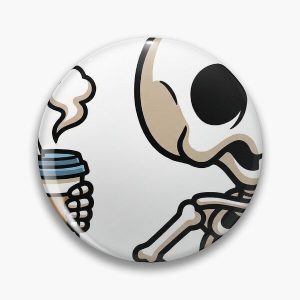 Item preview, Dead Tired But Caffeinated Skeleton designed and sold by LunaNova-Studio.