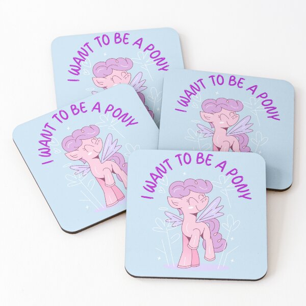 Item preview, I WANT TO BE A PONY Pink designed and sold by JusTiceT-shirts.