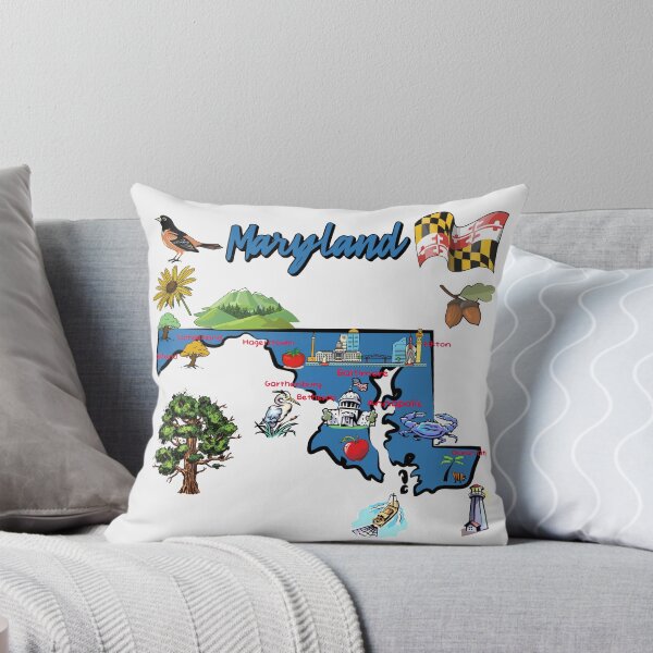Item preview, Maryland Pride, Landmarks, Nature & Heritage Map Art designed and sold by mashmosh.