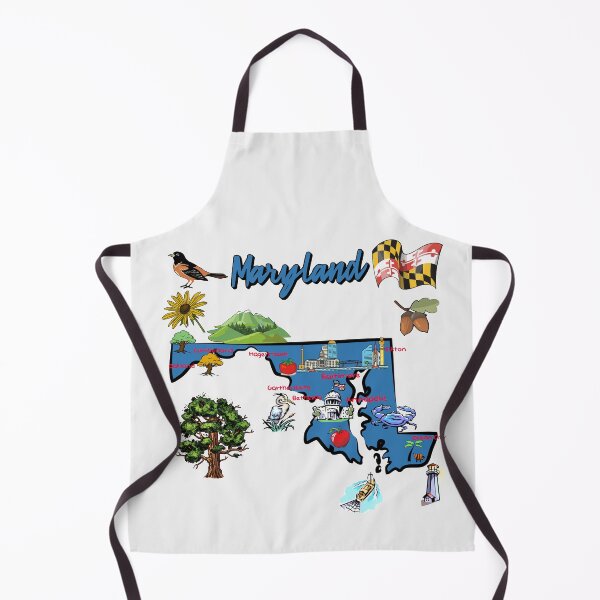 Item preview, Maryland Pride, Landmarks, Nature & Heritage Map Art designed and sold by mashmosh.