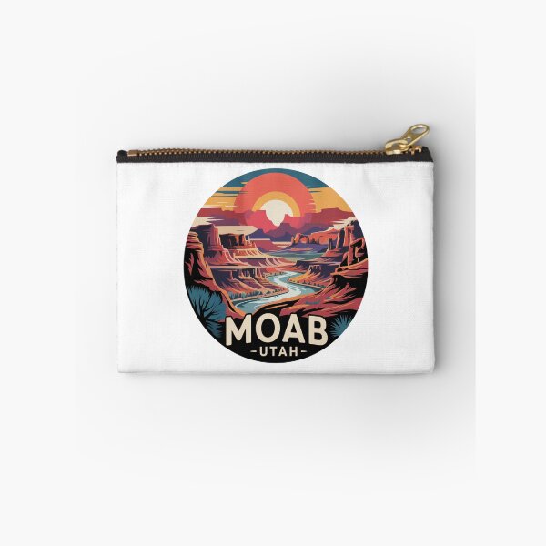 Item preview, Moab Utah Colorful Canyon Sunset - Desert River Landscape Illustration designed and sold by CircinusStore.