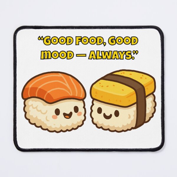 Item preview, Good Food, Good Mood – Cute Sushi Positivity designed and sold by Latitude 1°N.