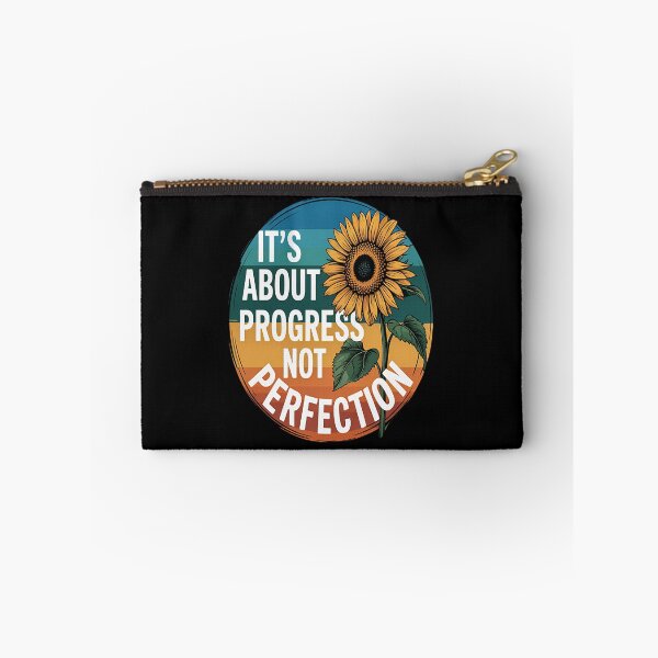 Item preview, IT'S ABOUT PROGRESS NOT PERFECTION designed and sold by TheRetroStyle.