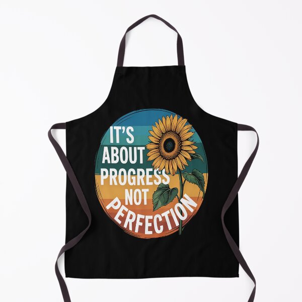 Item preview, IT'S ABOUT PROGRESS NOT PERFECTION designed and sold by TheRetroStyle.
