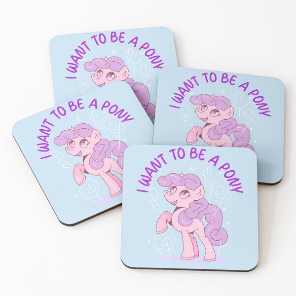 Item preview, I WANT TO BE A PONY Pink Cute designed and sold by JusTiceT-shirts.