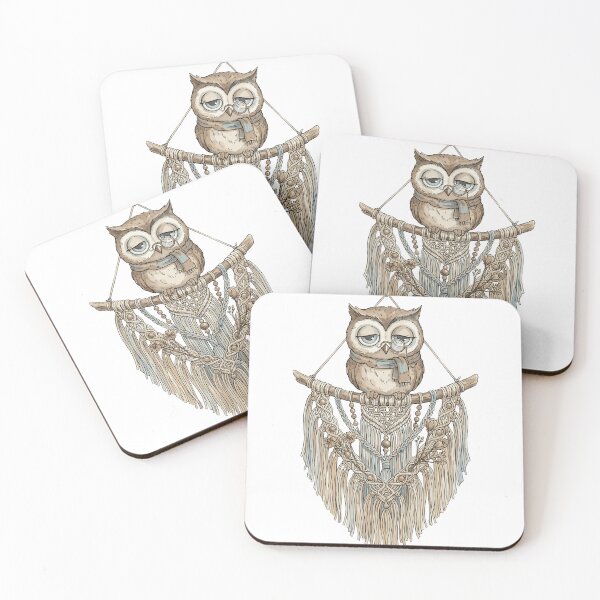 Item preview, Boho Aesthetic: Macramé Owl Perch designed and sold by bapupa.