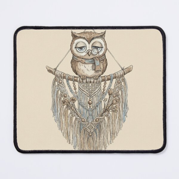 Item preview, Boho Aesthetic: Macramé Owl Perch designed and sold by bapupa.
