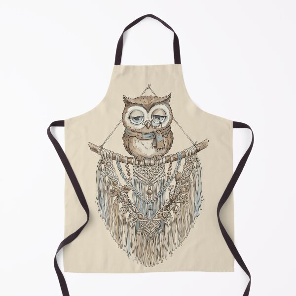 Item preview, Boho Aesthetic: Macramé Owl Perch designed and sold by bapupa.