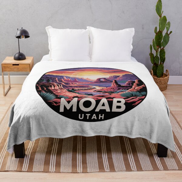 Item preview, Moab Utah Canyon Sunset - Colorful Desert River Landscape Badge designed and sold by CircinusStore.