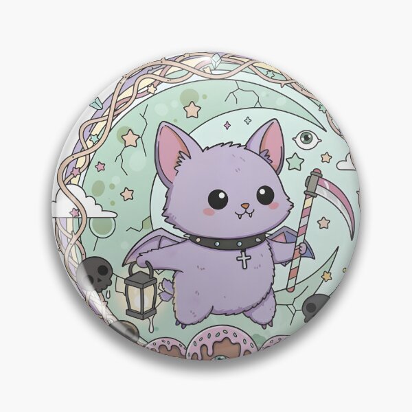 Item preview, The Little Soul Collector Pastel Goth Bat designed and sold by RubisLeaf.