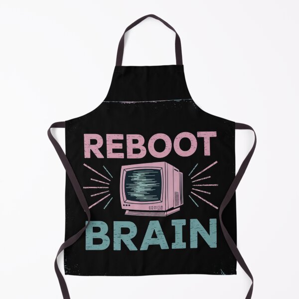 Item preview, REBOOT YOUR BRAIN - Vintage 80s Glitch CRT Design designed and sold by Thompika.