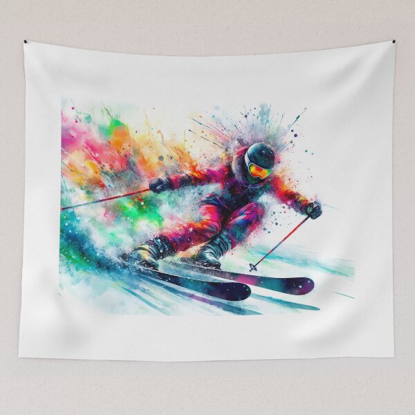Item preview, Vibrant Skiing Adventure designed and sold by paulrommer.