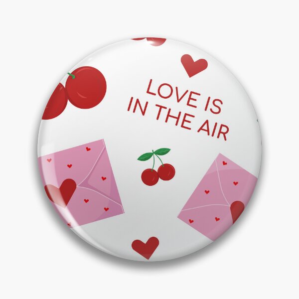 Item preview,  cherry love seamless pattern for Valentine's Day, in flat style for love presents, festive, wrapping paper, textile print, postcard, greeting card with red heart	 designed and sold by burmacat.
