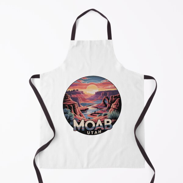 Item preview, Moab Utah Canyon Sunset - Colorful Desert River Badge Illustration designed and sold by CircinusStore.