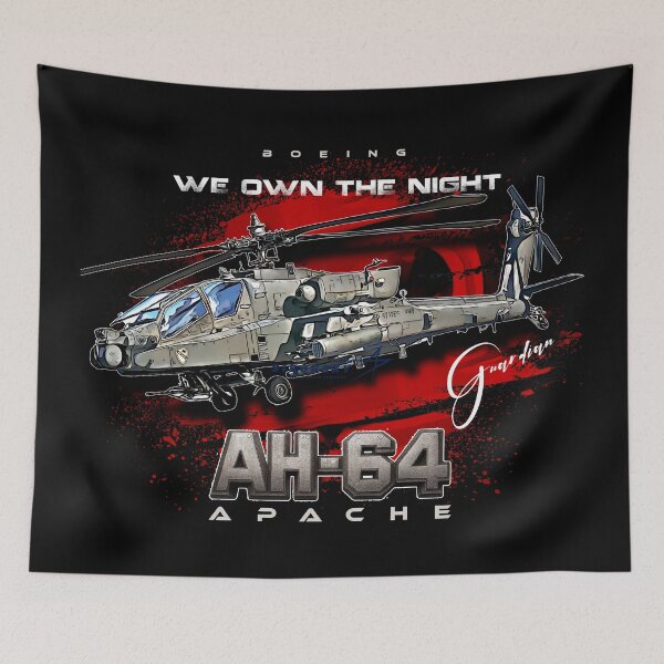 Item preview, AH-64 Apache Attack Helicopter – Military Aviation Art designed and sold by Aerolovers.