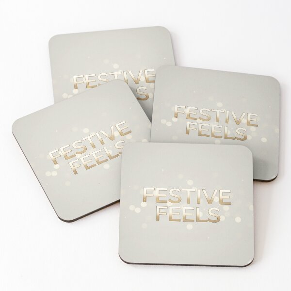 Item preview, Golden Festive Feelings Typography Art designed and sold by digisetumedia.