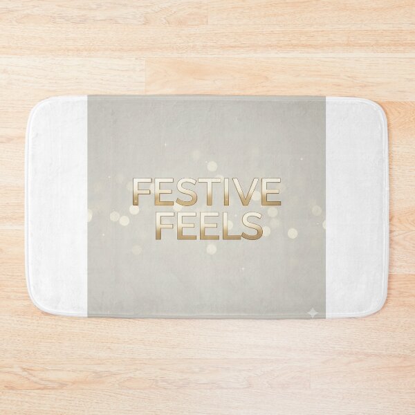 Item preview, Golden Festive Feelings Typography Art designed and sold by digisetumedia.