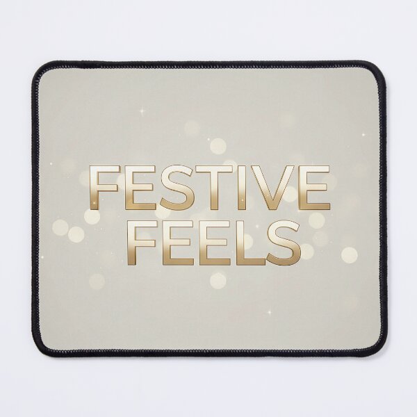 Item preview, Golden Festive Feelings Typography Art designed and sold by digisetumedia.