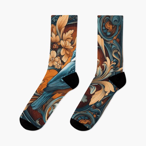 Item preview, Art Nouveau Kingfisher  designed and sold by thewandswant.