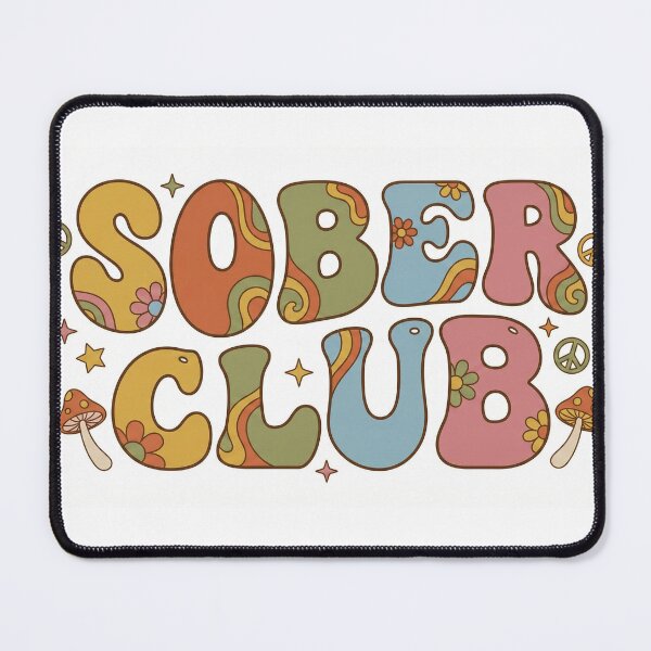 Item preview, Sober Club Retro Aesthetic designed and sold by LunaNova-Studio.