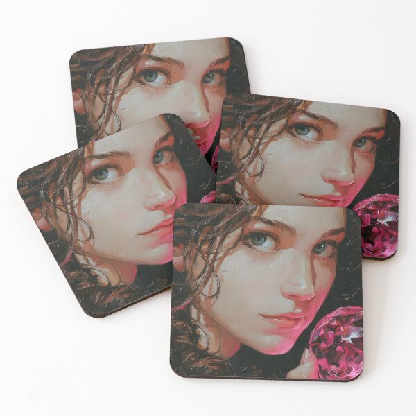 Item preview, The Flower Girl holding pink materia designed and sold by Theriddler1.