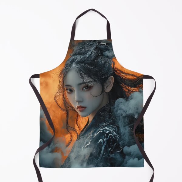 Item preview, Asian Lady Warrior Dragon Clouds designed and sold by thewandswant.