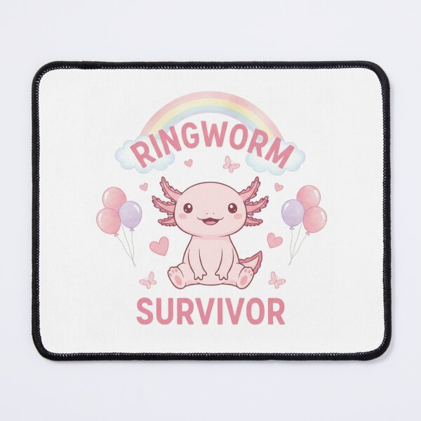 Item preview, Axolotl ringworm survivor funny gag adult humor novelty meme designed and sold by CheeseBlueprint.
