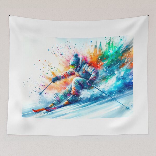 Item preview,  Vibrant Skiing Adventure designed and sold by paulrommer.