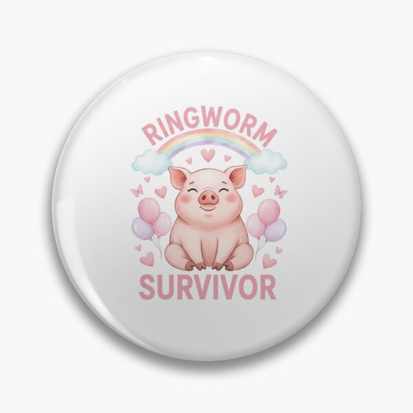 Item preview, Pig ringworm survivor funny gag adult humor novelty meme designed and sold by CheeseBlueprint.