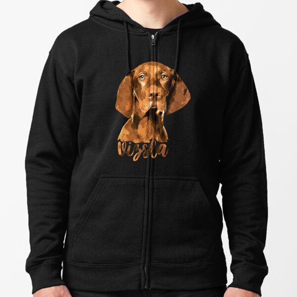 Team vizsla hoodie by Bertie black free worldwide shipping m/40 inch chest 
