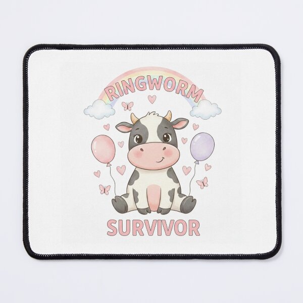 Item preview, Cow ringworm survivor funny gag adult humor novelty meme designed and sold by CheeseBlueprint.
