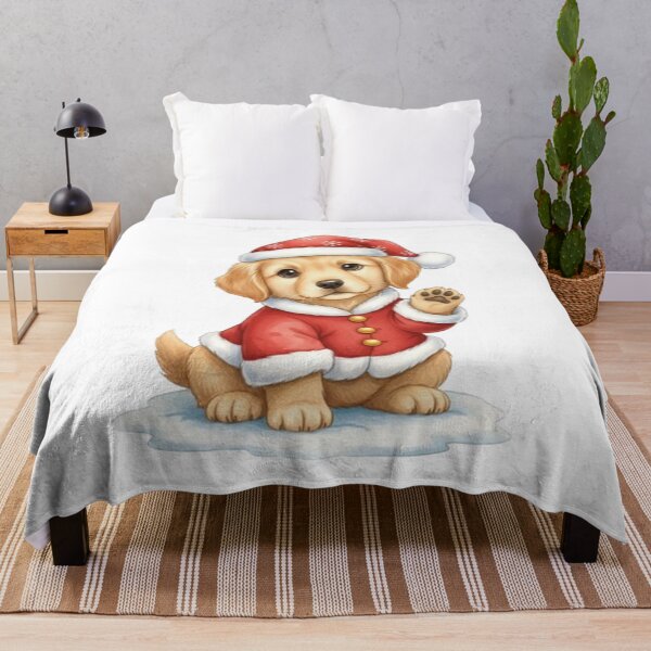 Item preview, Cute Golden Retriever Puppy in a Christmas Costume designed and sold by CHRIST5000.