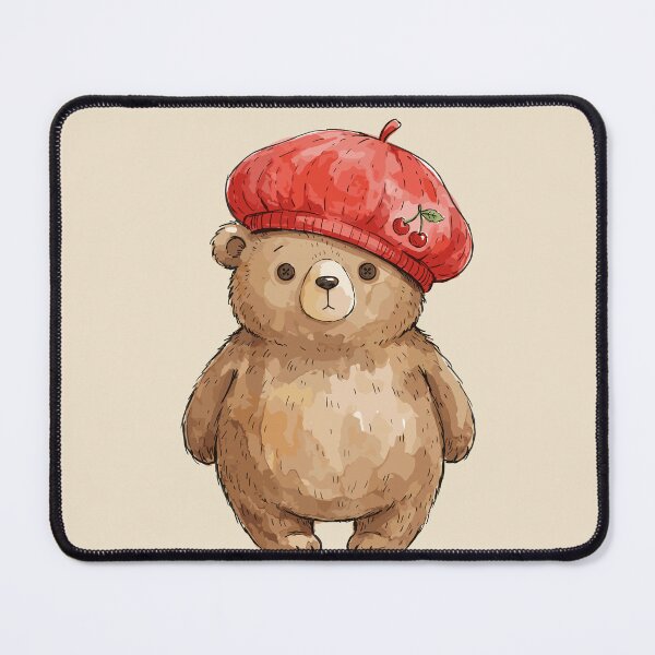 Item preview, Cherry Aesthetic: Cherry Beret Bear designed and sold by bapupa.
