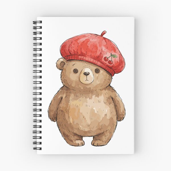 Item preview, Cherry Aesthetic: Cherry Beret Bear designed and sold by bapupa.