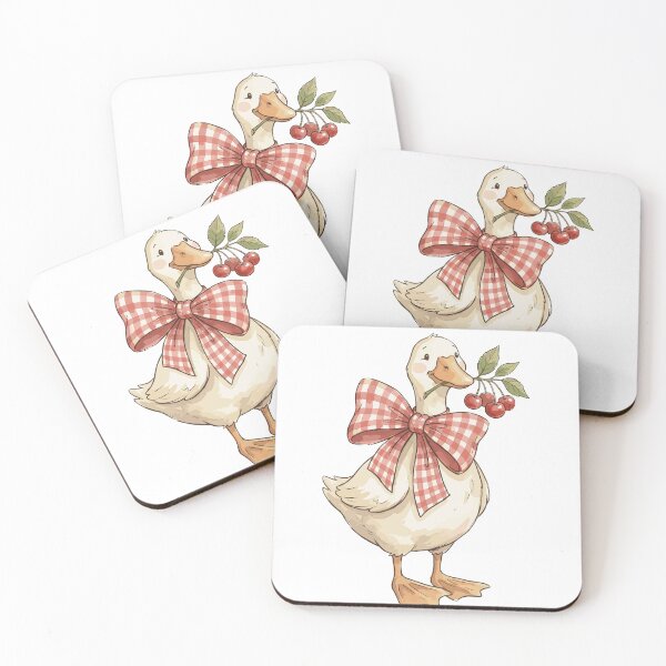 Item preview, Cherry Aesthetic: Gingham Glamour Goose designed and sold by bapupa.
