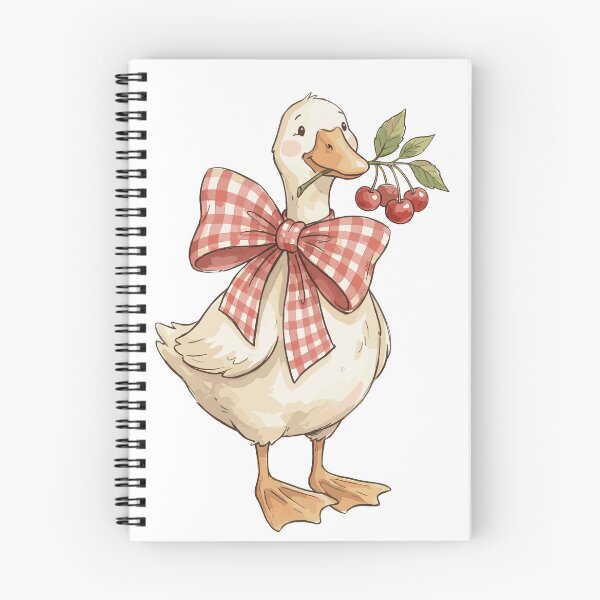 Item preview, Cherry Aesthetic: Gingham Glamour Goose designed and sold by bapupa.