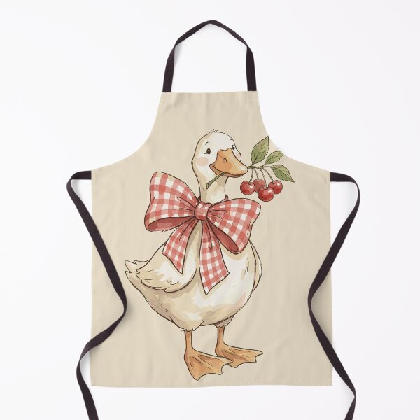 Item preview, Cherry Aesthetic: Gingham Glamour Goose designed and sold by bapupa.